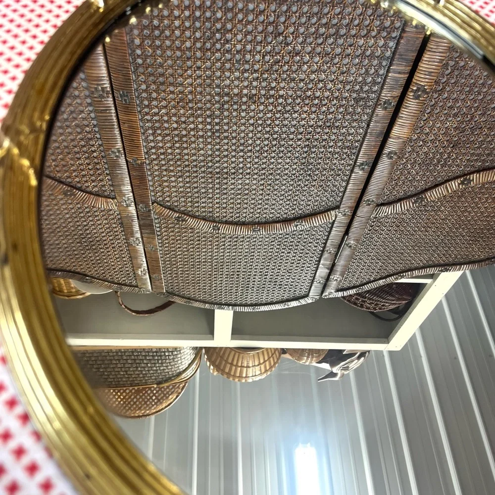 Vintage home interior gold resin mirror wall decor
